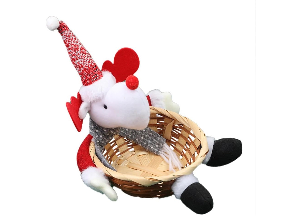 Cesta de dulces navideños, almacenamiento para fiestas navideñas TRUYUETY