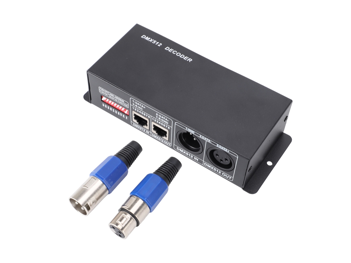2026-decodificador Dmx512 De 3 Canales Controlador Led Rgb Dimmer Driver Placa Pcb De Hierro 12v-24v Para Bares Hoteles