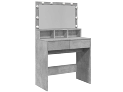 Maison Exclusive - Tocador Con Luces Led Gris Hormigón 80x41x134,5 Cm