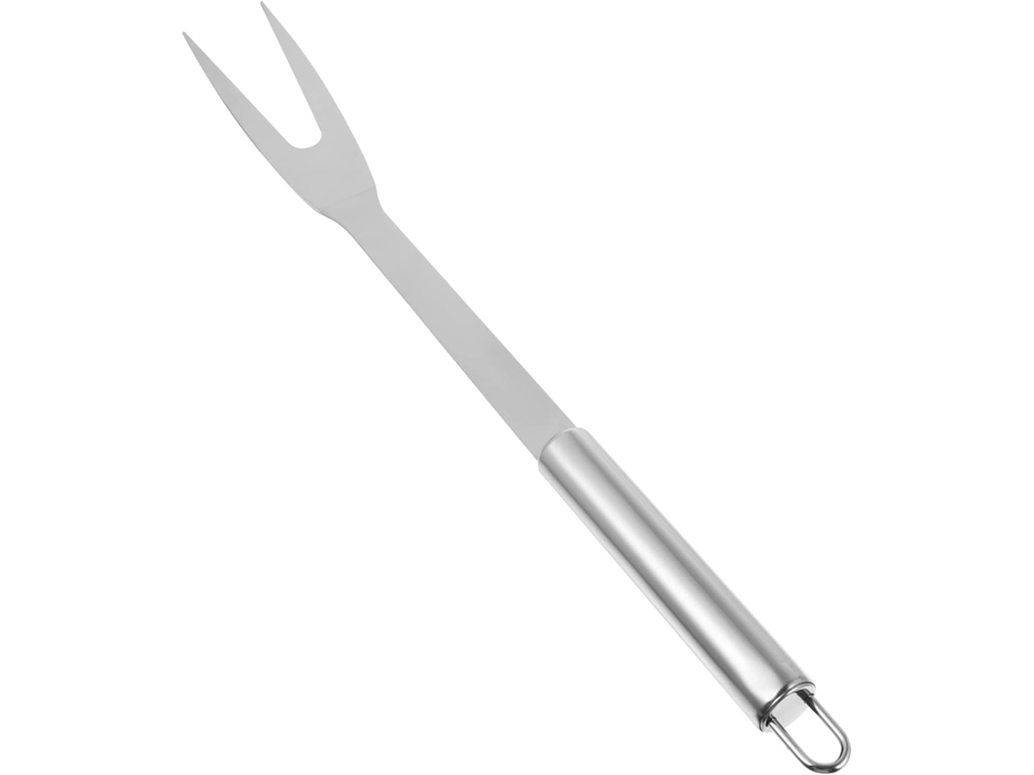 Garfo Para Carne Em Aço Inoxidável - Ideal Para Churrasco Ao Ar Livre