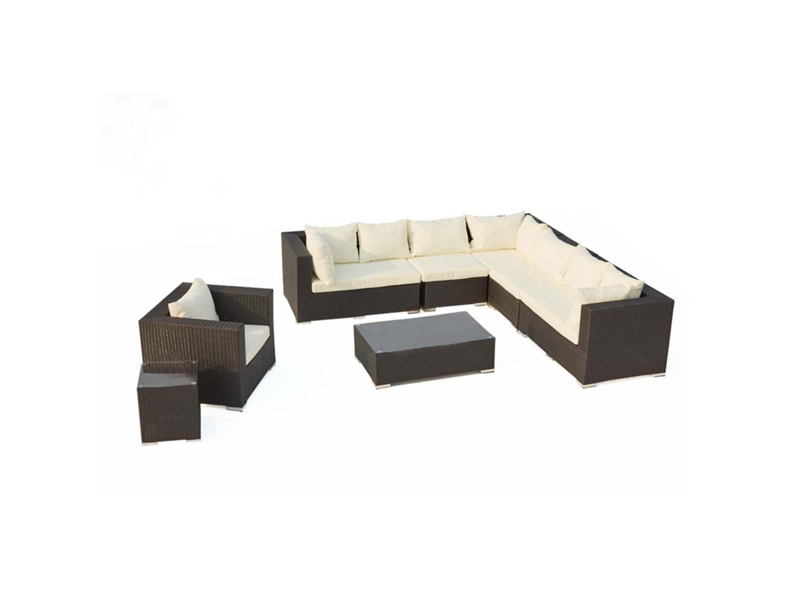 Conjunto de Jardín CONCEPT U Salento (Blanco - Resina - 255x255x66 cm)