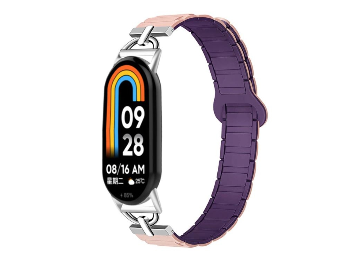 Pulsera para Xiaomi Smart Band 10/9/8 - Silicona magnética - Tres esferas en forma de D