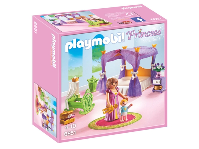 PLAYMOBIL Princess: Habitación Princess con cuna (Edad Mínima: 4)