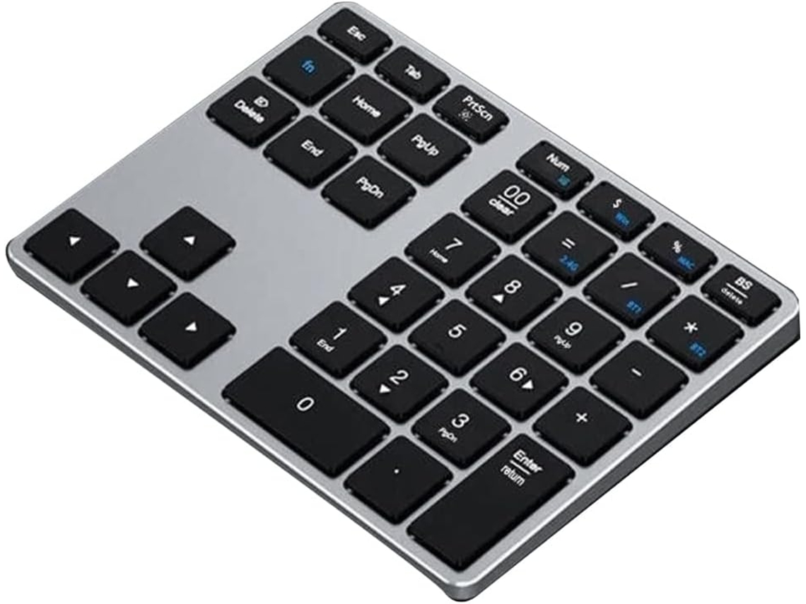 Teclado numérico Bluetooth, teclado inalámbrico de 35 teclas, teclado de escritorio portátil SFUSHOS