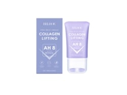 Crema reafirmante y antiarrugas para el cuello con aplicador de rodillo.