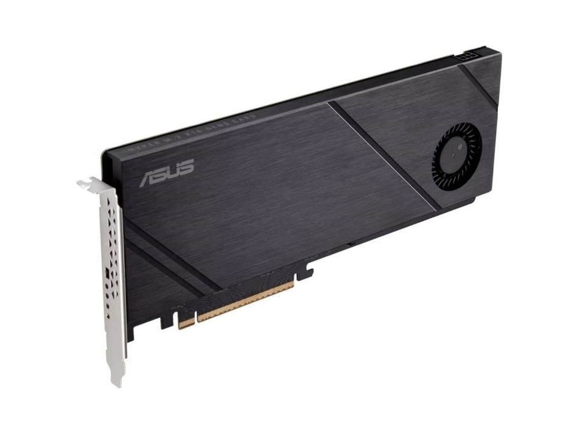 Tarjeta controladora Hyper M.2 X16 Gen5 M.2 PCIe X16 adecuada para SSD: M.2 2242 M.2 2260 M.2 2280 ASUS Cooling