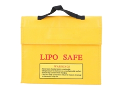 Bolsa Segura Para Baterías Lipo Antichispa Explosión Prueba Almacenamiento Cierre De Gancho Y Loop