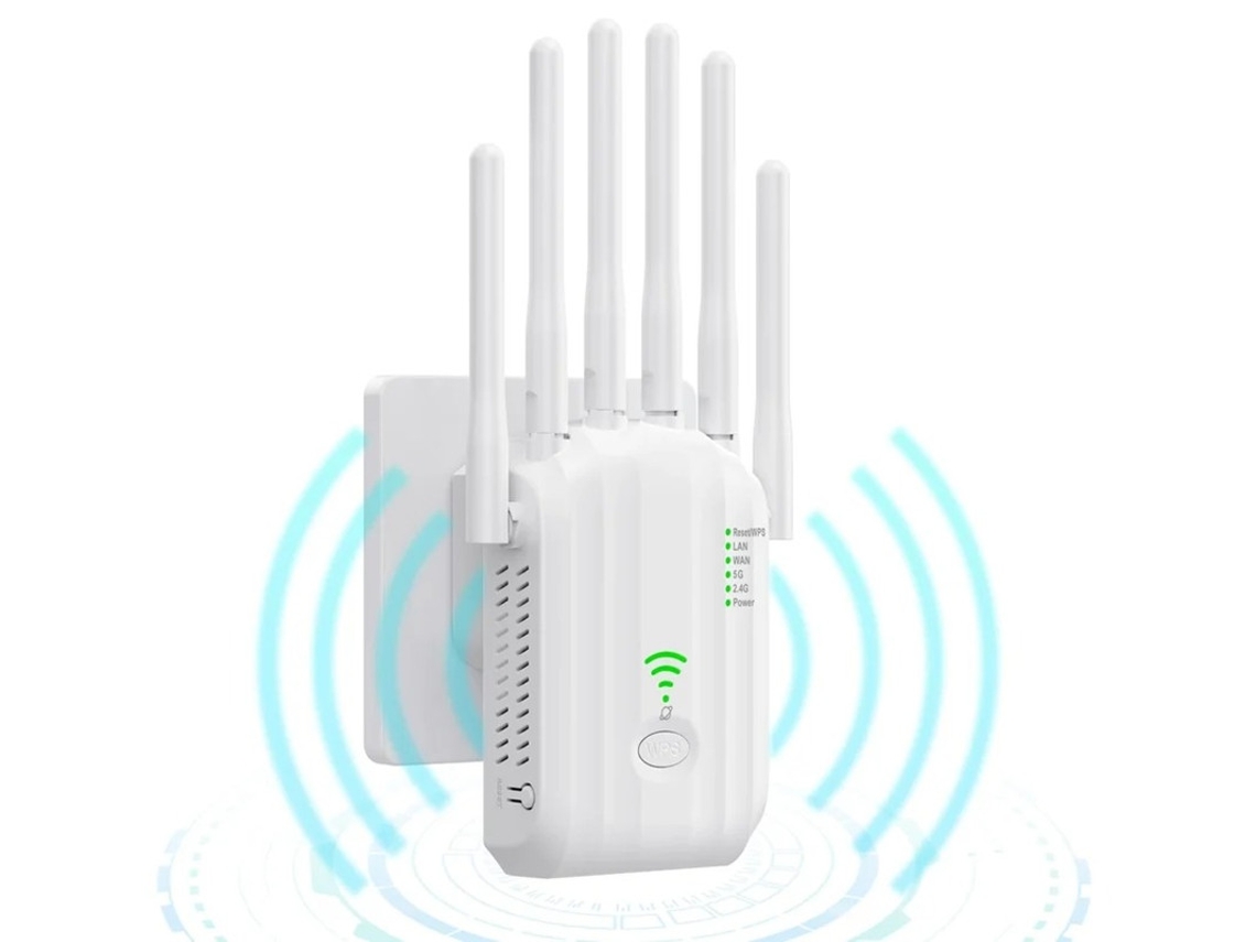 Amplificador de señal WiFi y repetidor de internet doméstico, hasta 140 m², compatible con más de 100 dispositivos, banda dual de 5 GHz, Yizhood