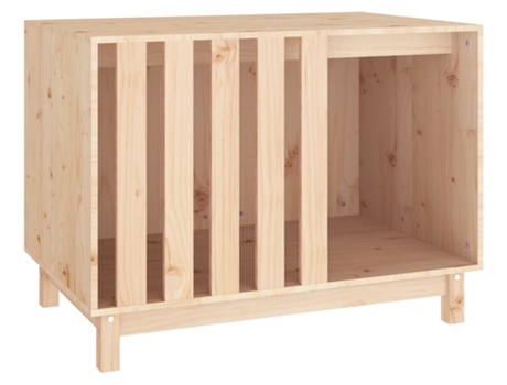 vidaXL Caseta para perros madera maciza de pino 90x60x67 cm
