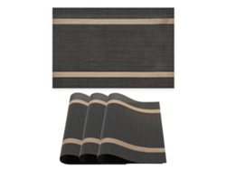 Juego de 4 alfombras lavables antideslizantes para cocina y comedor, PVC TRUYUETY