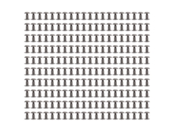 200 Juegos De Tornillos De Latón Galvanizado Para Encuadernación, Kit Chicago Mermaid, Plata Y Negro.