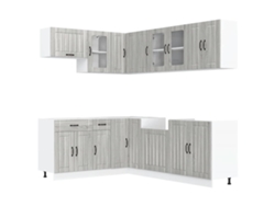Juego de 11 gabinetes de cocina Sonoma Grey EXCLUSIVO DE MAISON