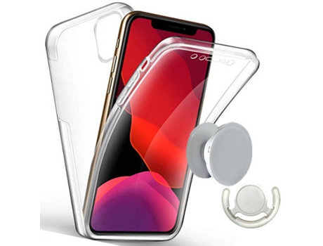 Kit de Protección iPhone 13 PHONECARE 360° Impact Protection Transparente y Blanco