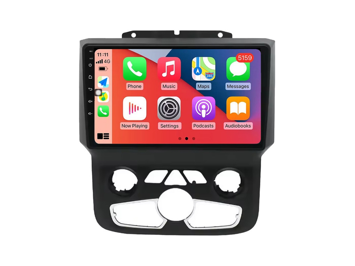 Coche Radio Android Auto Autoradio 8GB RAM 128G ROM CarPlay Navegación GPS RoverOne para Dodge Ram 1500 2500 3500 2013-2019 AT