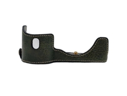 Estuche de cuero sintético Facpoet de medio cuerpo para cámara Sony A7/a7r con tornillo