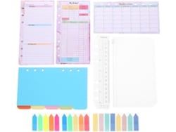 Conjunto De Móviles Coloridos, Encuadernación De Papel Para Cuadernos De Estudio Compactos Y Portátiles