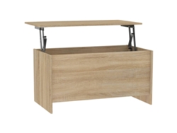 vidaXL Mesa de centro madera contrachapada Sonoma 102x55,5x52,5 cm