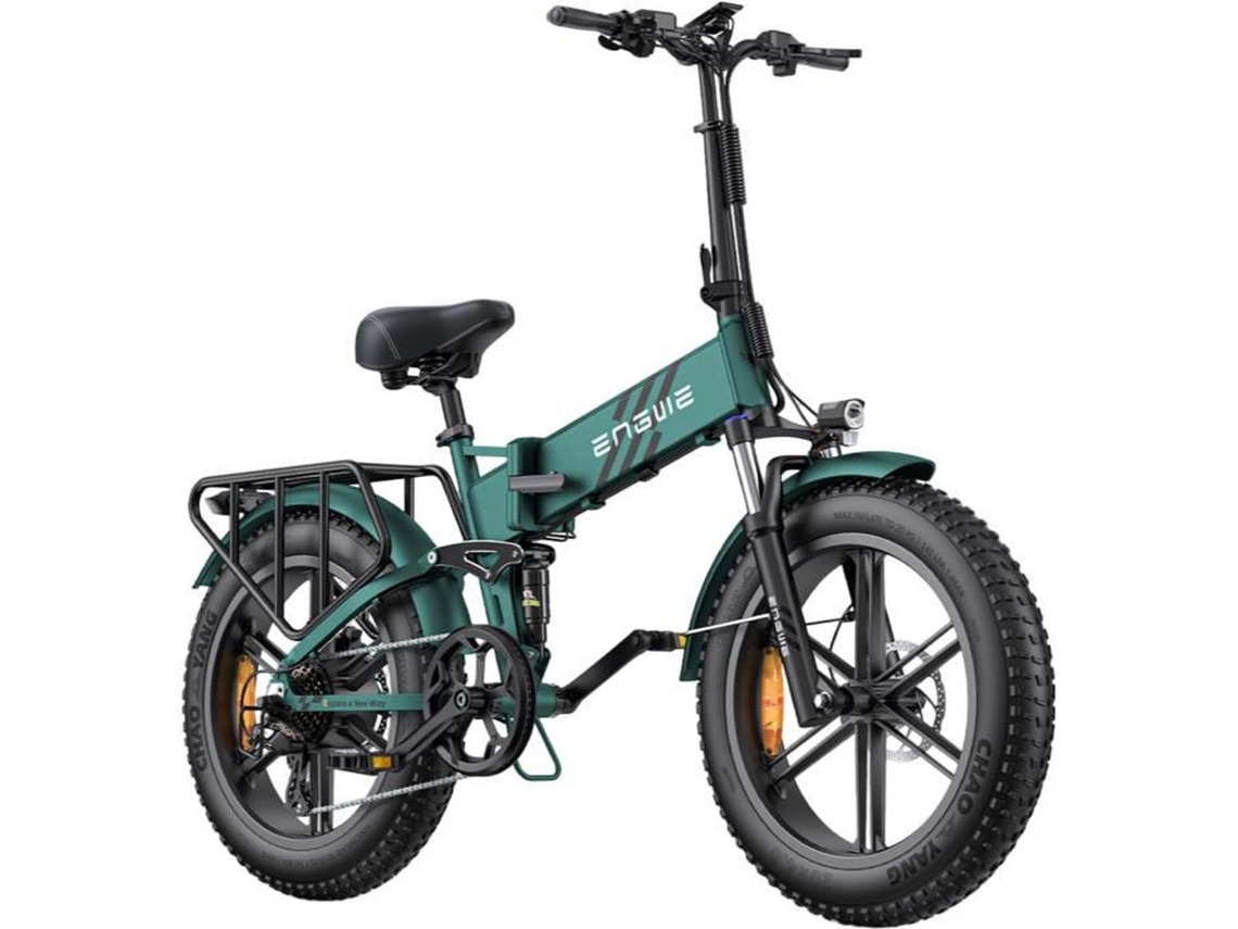Bicicleta eléctrica plegable para adultos ENGWE ENGINE Pro 2.0 Alcance 110 km Suspensión total Bicicleta gorda de 20 pulgadas 52V16Ah