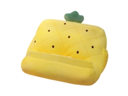 Soporte Triangular Portátil Para Tabletas Con Forma De Fruta, Almohada De Felpa Suave Para Cumpleaños, Navidad Y Festivales - Piña