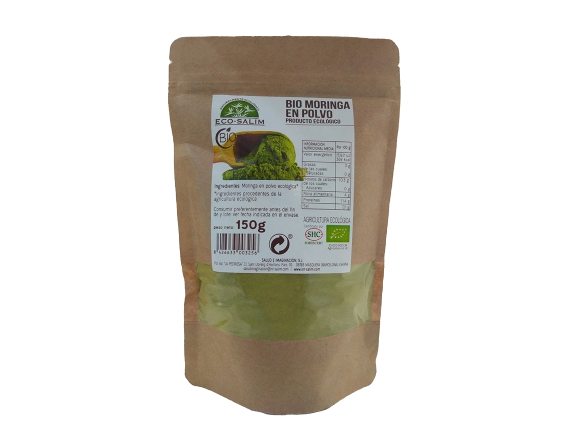 Moringa En Polvo Sin Gluten Bio Vegan 150G ECO-SALIM