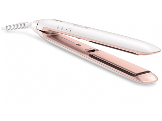 Philips Hp837200 Plancha profesional de pelo con placas alisado flotantes color blanco moisture protect hp8372