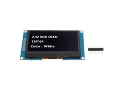 Módulo De Pantalla Oled De 2.42 Pulgadas Con Puerto Serial Spi Y Controlador Ssd1309 Para Diy Mra091a Blanco