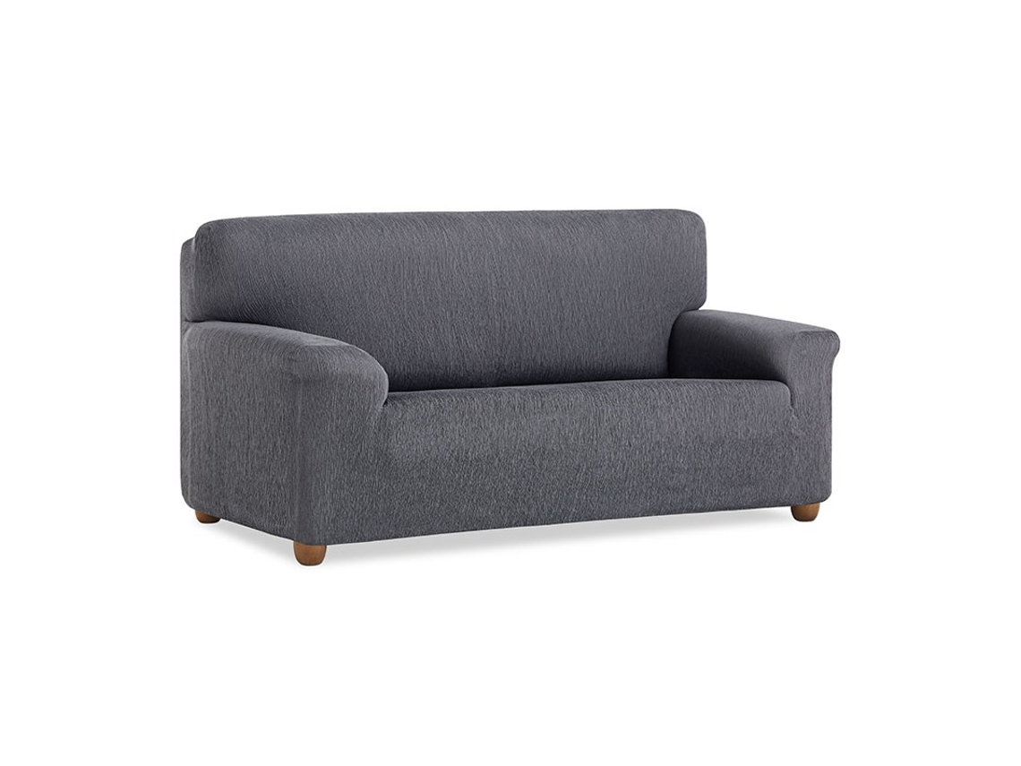 Funda de Sofá DOMAINET 1 Plaza (Gris - Algodón y poliéster - 70-110 cm)