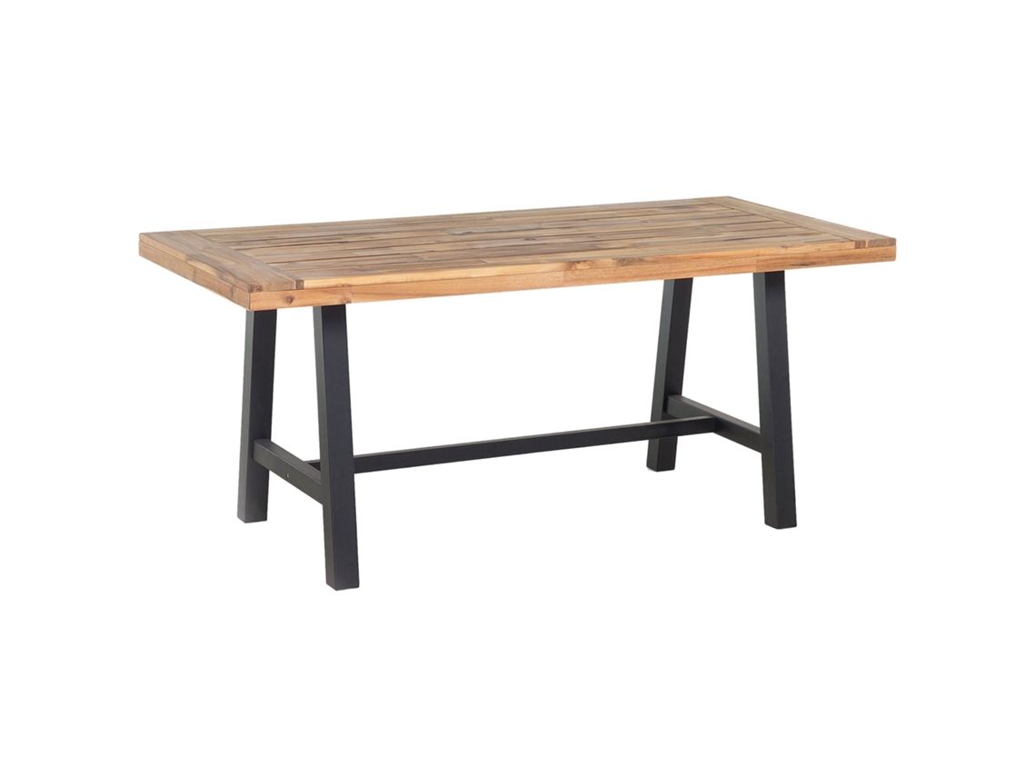 Mesa De Refeição De Jardim Scania 170 Cm 80 Cm Madeira De Acácia Preto