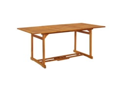 Mesa De Comedor Jardín 180x90x75 Cm Madera Maciza De Acacia
