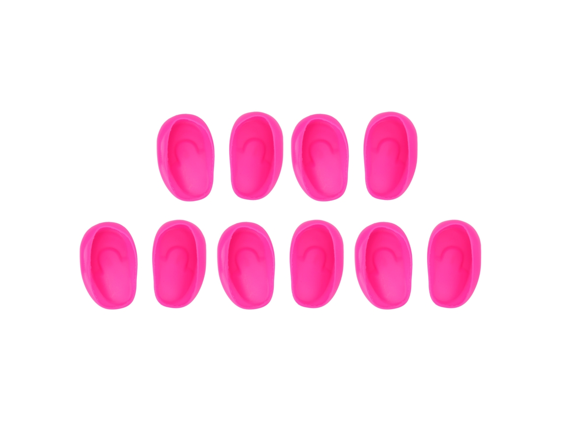 Protetores de ouvido de silicone leves 2026 para tingimento de cabelo, banho e salão de beleza, pacote com 10 peças profissionais.