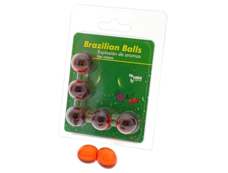 Estimulador DIVERTY SEX&GT;TALOKA 5 Bolas Brasileñas Fresa Y Cereza Gel Íntimo