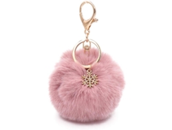 2026rebe-llavero Linjou 2 Piezas Pelota De Pelo Artificial Fluffy Accesorio Para Carro Y Bolsa