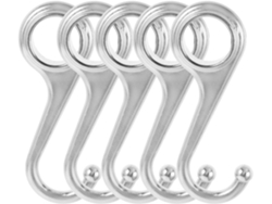 Juego De 5 Ganchos Metálicos Multifuncionales Para Colgar Ropa Y Accesorios,