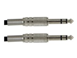 Cable de audio de 6 m con conectores jack/jack TRS, línea básica GEWA