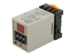 Relé Temporizador Digital Ah3-dm De Modo Dual A/b Con Base, Alta Precisión, Ac220v