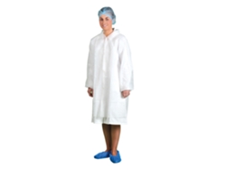 Bata desechable de PP para visitantes, paquete de 200, blanca, talla M, Portwest