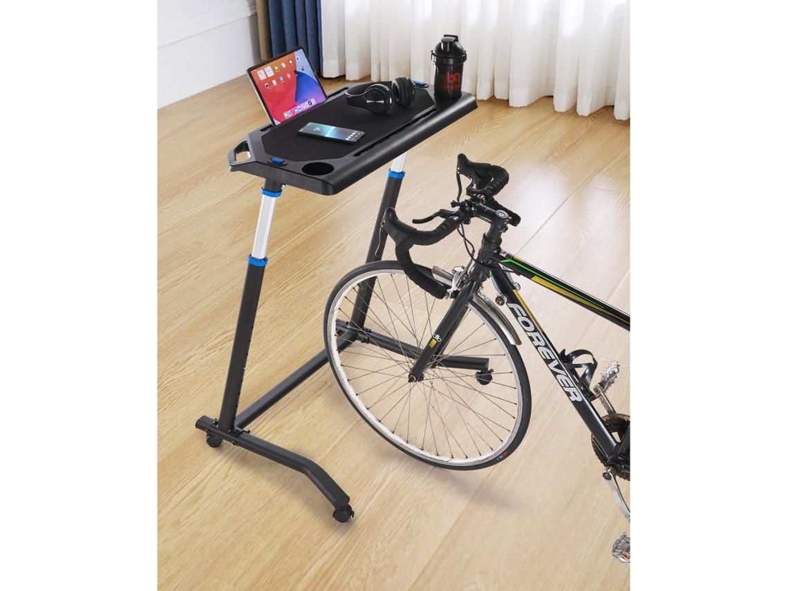 Mesa de entrenamiento para bicicleta de interior ajustable Tekmaquinas con soporte para dispositivos