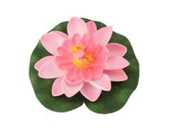 Nenúfar flotante artificial de espuma de alta calidad para decoración de jardín, flores de espuma con efecto realista, duraderas y resistentes.