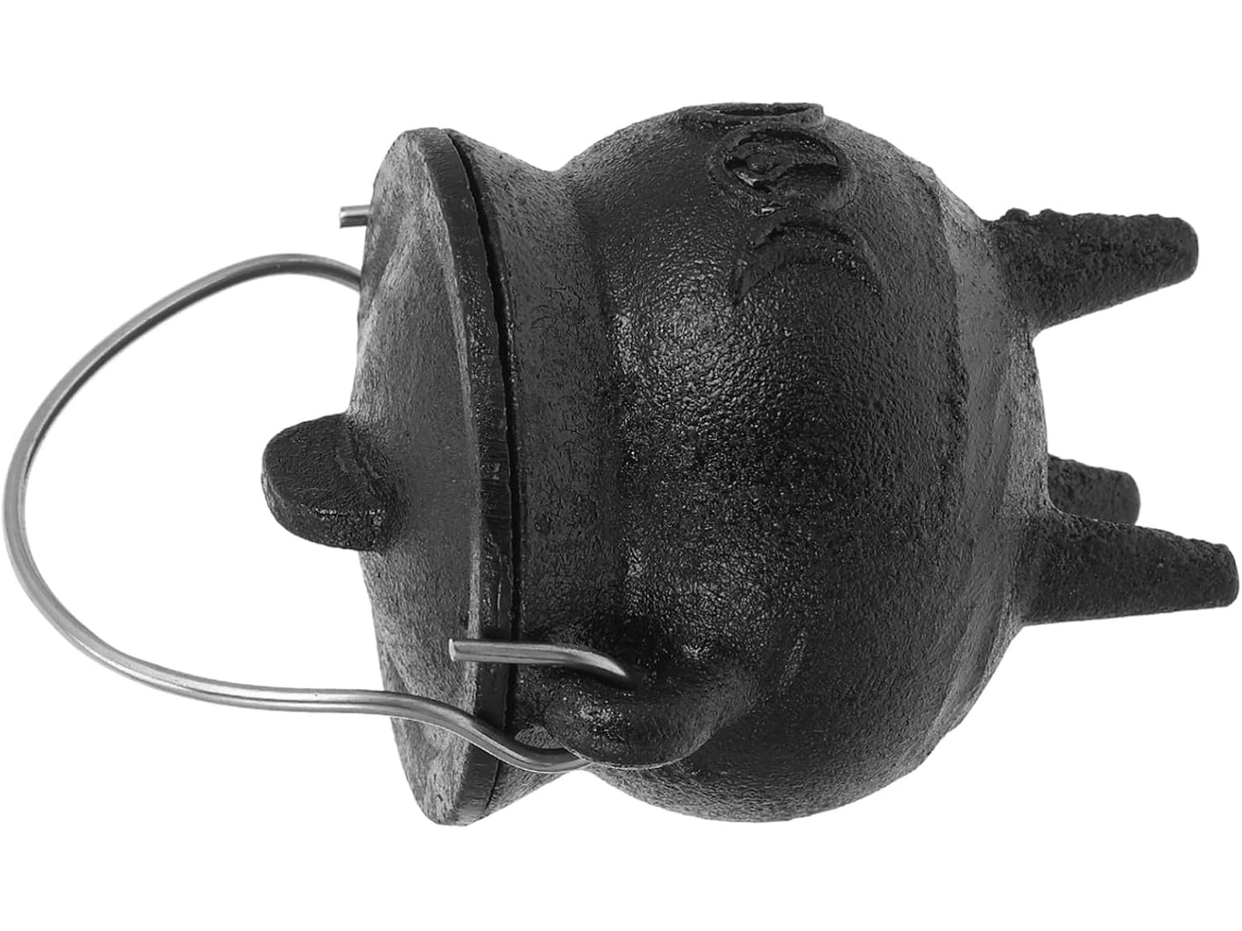 Caldero De Bruja De Hierro Fundido Con Tapa, Olla Decorativa Para Oficina, Accesorio Para Sacrificios, Adorno.