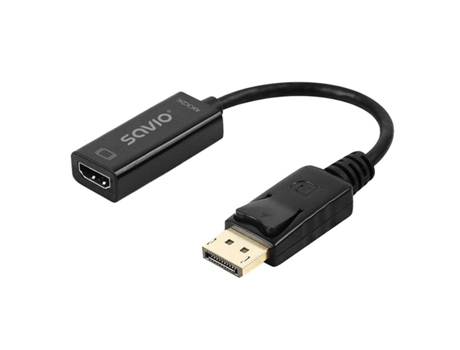Adaptador DisplayPort a HDMI SAVIO AK-62 20 cm