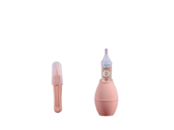 Aspirador nasal para bebés, limpiador de mucosidad nasal para bebés, dispositivo de succión de mucosidad nasal para recién nacidos y lactantes (rosa)