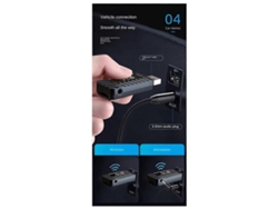 Adaptador de audio Bluetooth, receptor USB inalámbrico Bluetooth para coche, transmisor FM Bluetooth 5.0 Rosewell