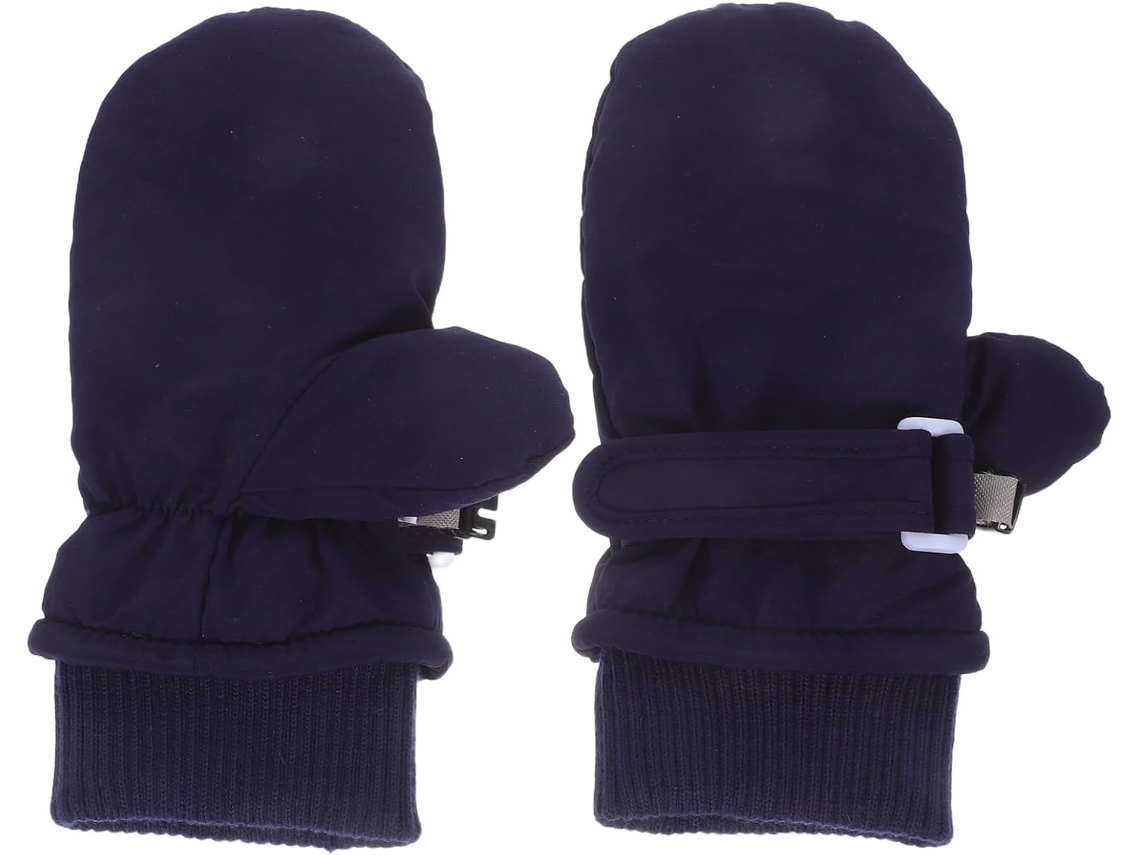 Guantes de esquí impermeables para niños y niñas, guantes de snowboard cálidos y aislantes para niños pequeños.