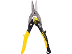 Tijeras De Aviación Rectas Acero Cromado Doble Pivote Mango Ergonómico Corte Fuerte Hasta 1.2mm