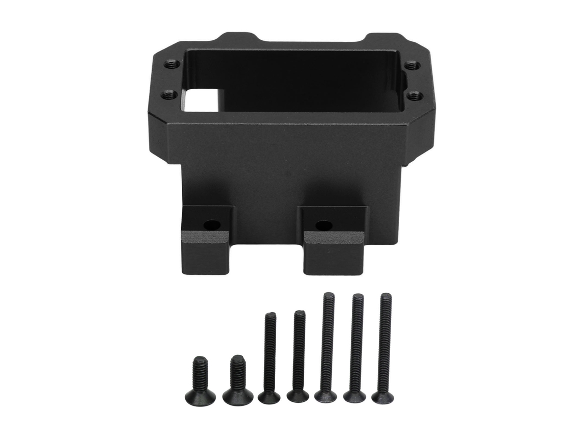 Soporte De Servo De Dirección De Aleación De Aluminio Para Vehículo Teledirigido Sledge 1/8 4wd, Color Negro.