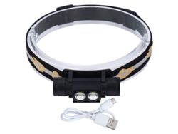 Linterna Frontal Led Usb Recargable, Ajustable, Resistente Al Agua, Para Acampada Y Caza Al Aire Libre.