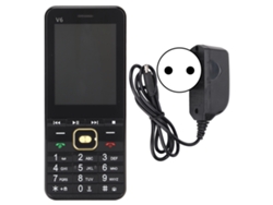 Celular Para Idosos E Crianças V6 2g Desbloqueado 4 Cartões 4 Standbys Tela 2.8 Polegadas Preto