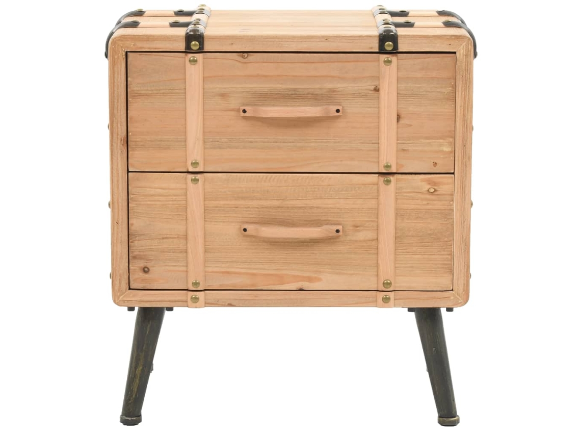 Maison Exclusive - Mesita De Noche Madera Maciza De Abeto 50x35x57 Cm