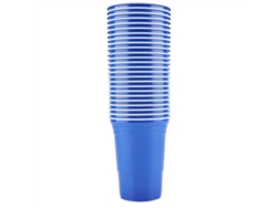 Juego de Beer Pong con 25 vasos azules