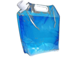 Bolsa de agua plegable de 5 litros, depósito de agua, cubo, bolsa de la compra para senderismo, viajes en coche, acampada y barbacoas al aire libre L GOKOCO